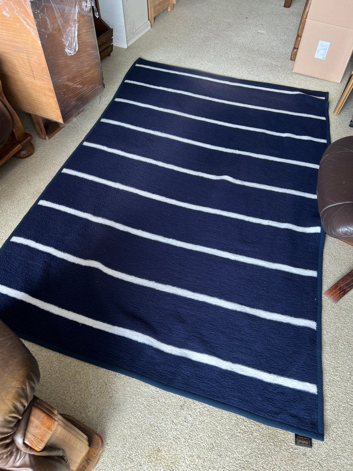 Te Koop : Vintage Deken Woonkleed Kleed Dralon Hema, Huis en Inrichting, Ophalen of Verzenden, Gebruikt
