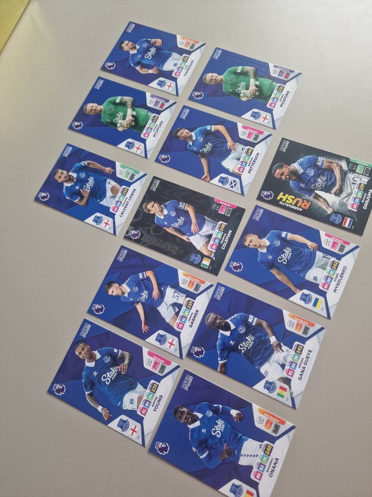 Panini Adrenalyn XL Premier League 2024 Everton kaarten, Ophalen, Zo goed als nieuw, Buitenlandse clubs, Spelerskaart