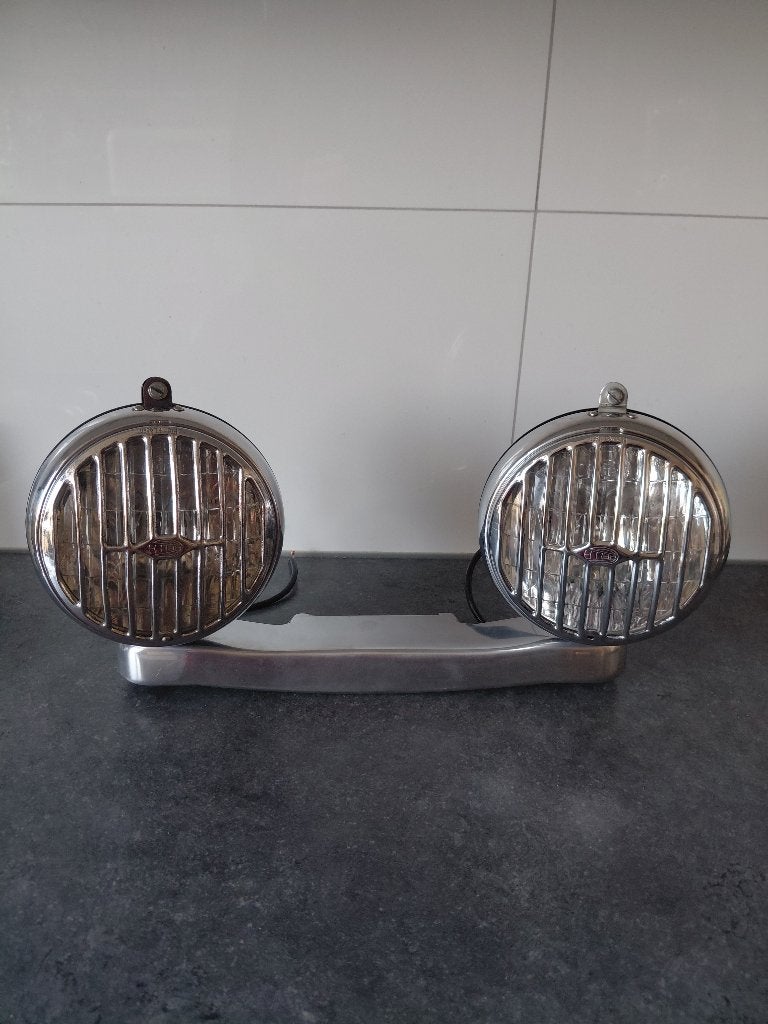 Hella Grill Mistlampen Oldtimer VW Kever Zeldzaam Porsche, Auto-onderdelen, Verlichting, Verzenden, Gebruikt, Overige automerken