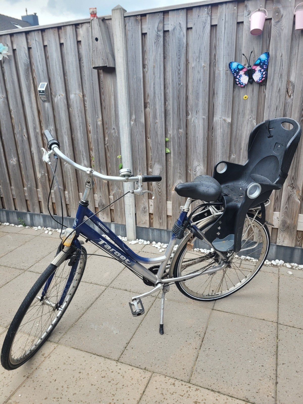 Moederfiets  fiets  inclusief kinderzitje achter, Ophalen, 1 zitje, Gebruikt, Overige merken