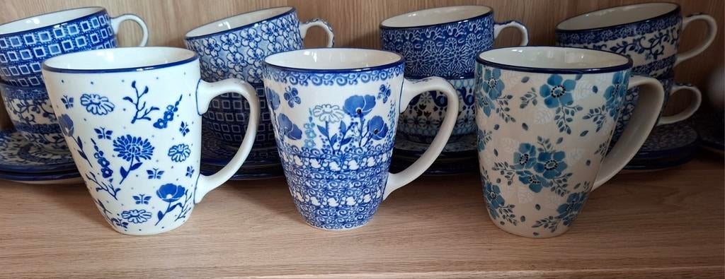 Bunzlau Castle mokken met oor - 340 ml, Huis en Inrichting, Keuken | Servies, ., Keramiek, Ophalen of Verzenden, Zo goed als nieuw