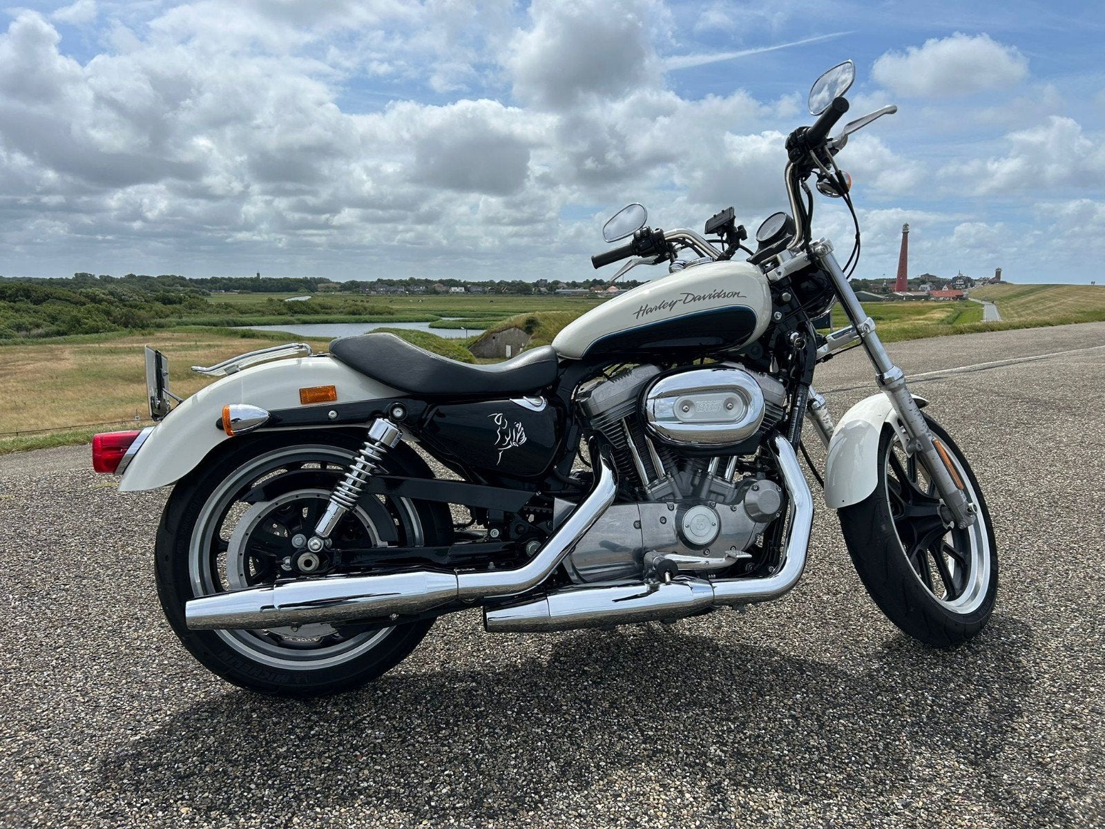 Harley-Davidson Sportster XL883 Superlow Wit, Motoren, Motoren | Harley-Davidson, 2 cilinders, Occasion, 883 cc, Particulier