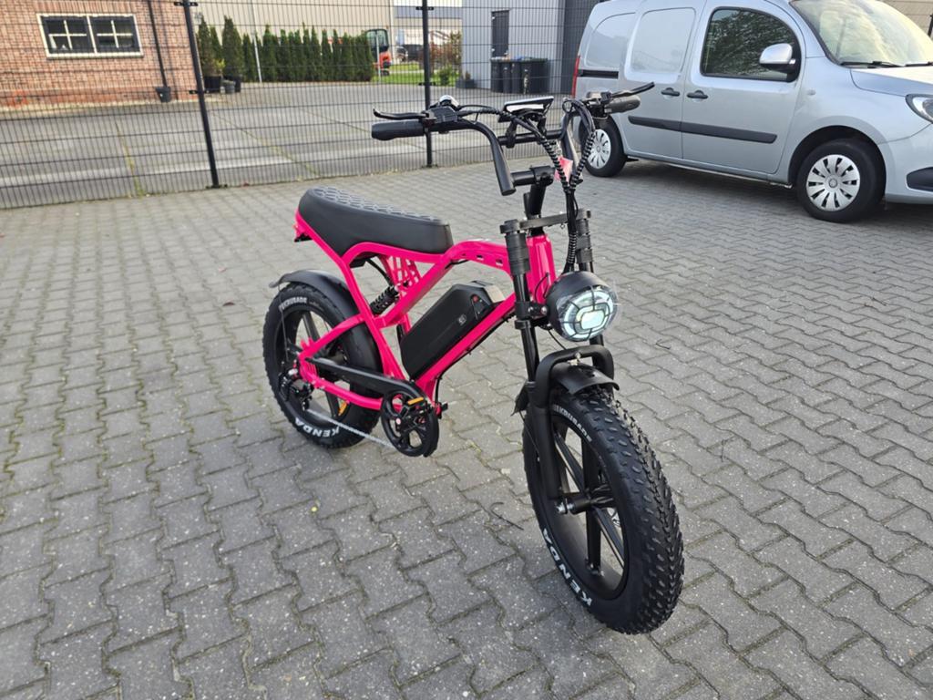 Fatbike OUXI V20 Pro Fel Roze AccessoiresNIEUWGratis+ Alarm, Fietsen en Brommers, Elektrische fietsen, Nieuw, Overige merken, 59 cm of meer