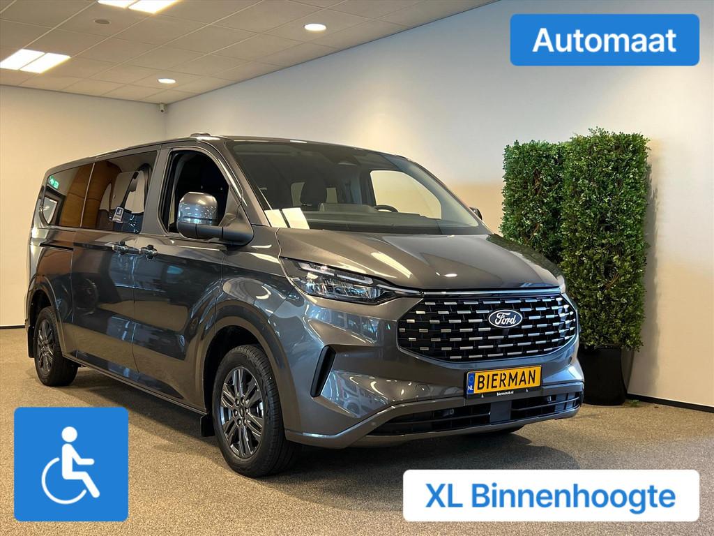 Ford Tourneo Custom L2H1 Rolstoelbus Bodemverlaging XXL 147c, Automaat, 12 maanden, Stof, Gebruikt