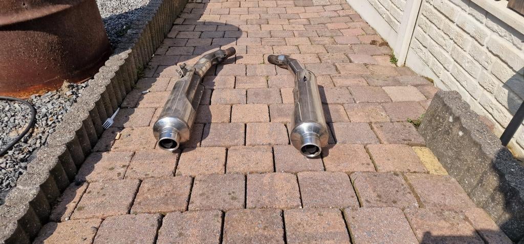 Standaard set rvs uitlaten voor suzuki gsxr 1100 te koop!, Ophalen