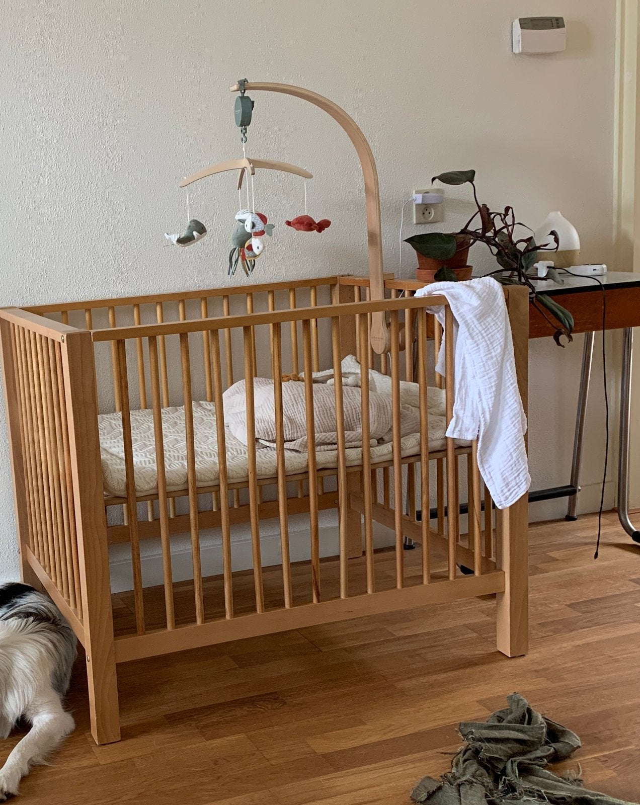 Box beuken houtkleur, Kinderen en Baby's, Ophalen, Gebruikt, Vierkant, In hoogte verstelbaar