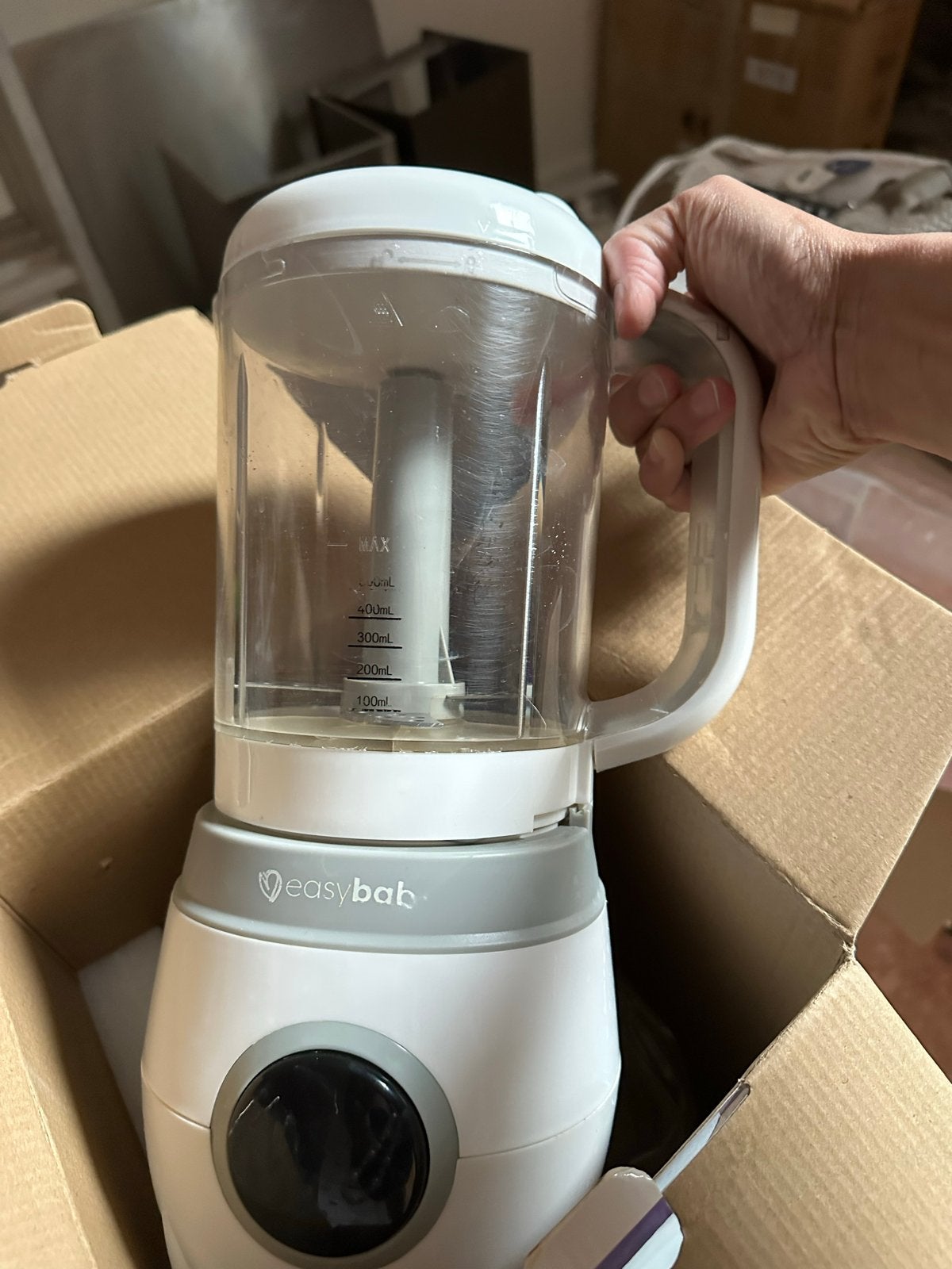 Easybaby Stoom Blender - Babyvoedingmaker met Stoomfunctie, Gebruikt, Stoomfunctie, Ophalen of Verzenden, Babyvoedingmaker