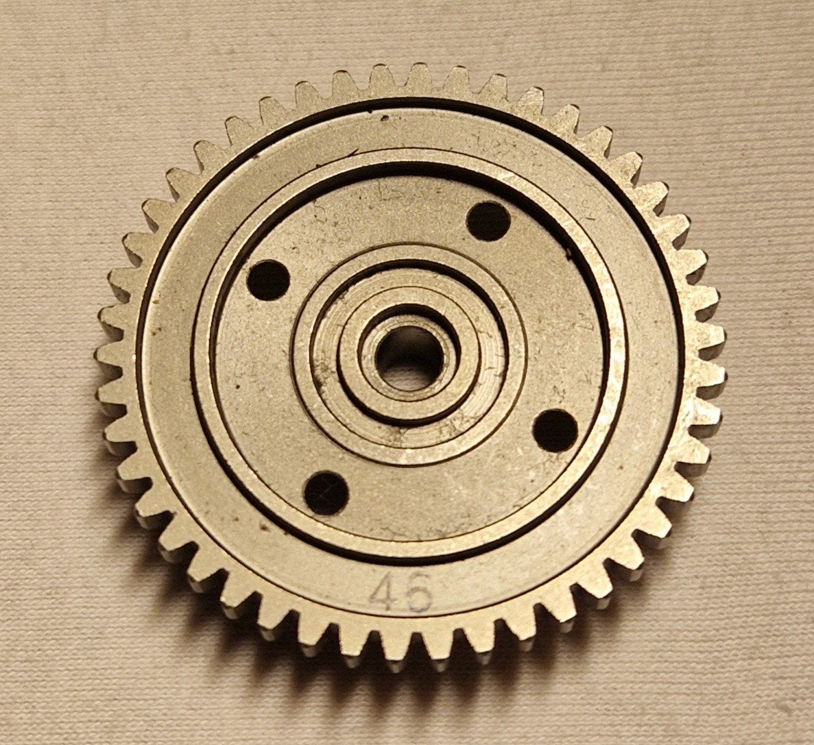 Mugen Seiki, Metal Spur Gear HT (46T), MBX7/7R/8/8R, +Lagers, Hobby en Vrije tijd, Modelbouw | Radiografisch | Auto's, Ophalen of Verzenden