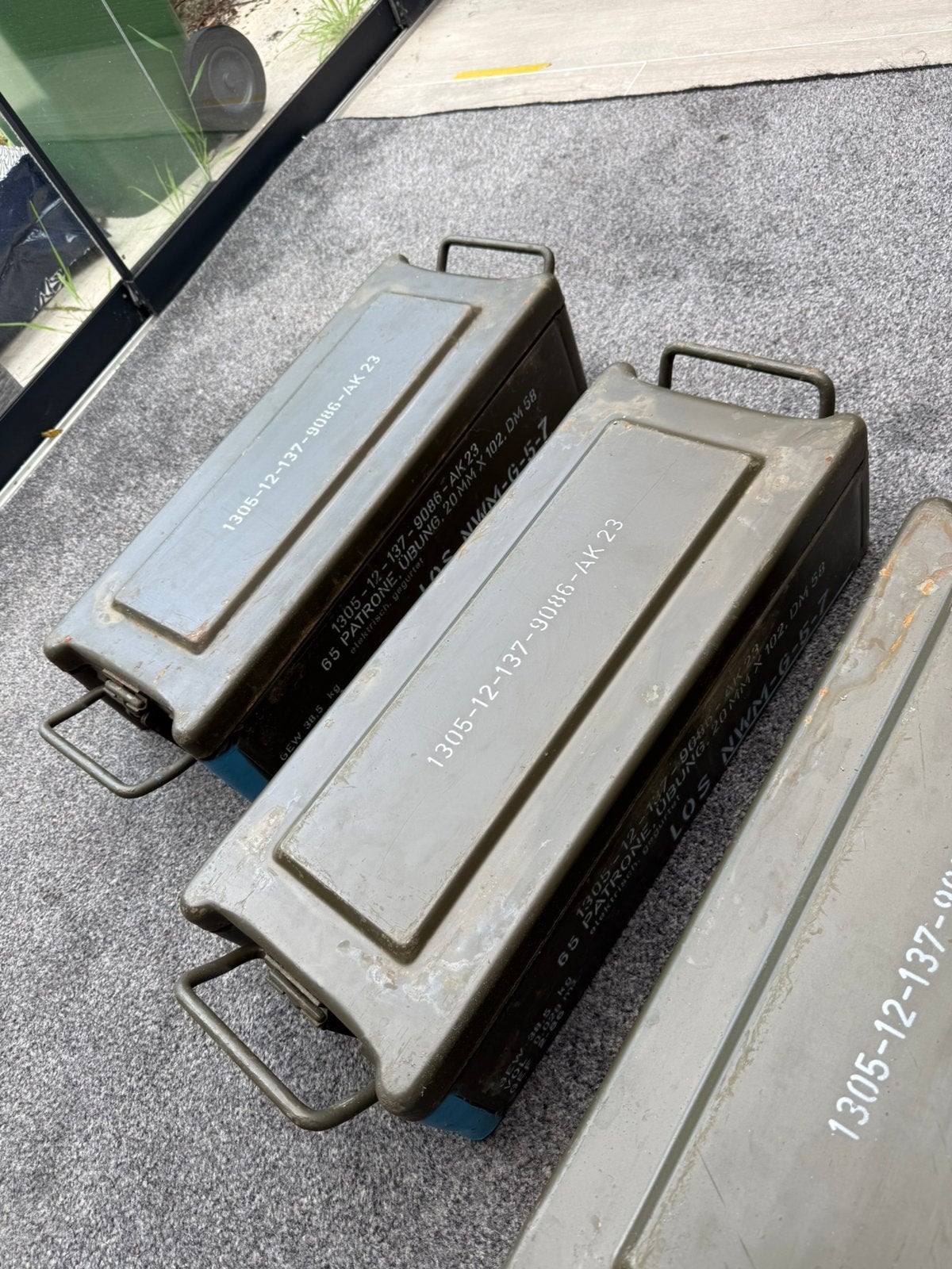 3 zware legerkisten te koop., Ophalen, Landmacht, Nederland