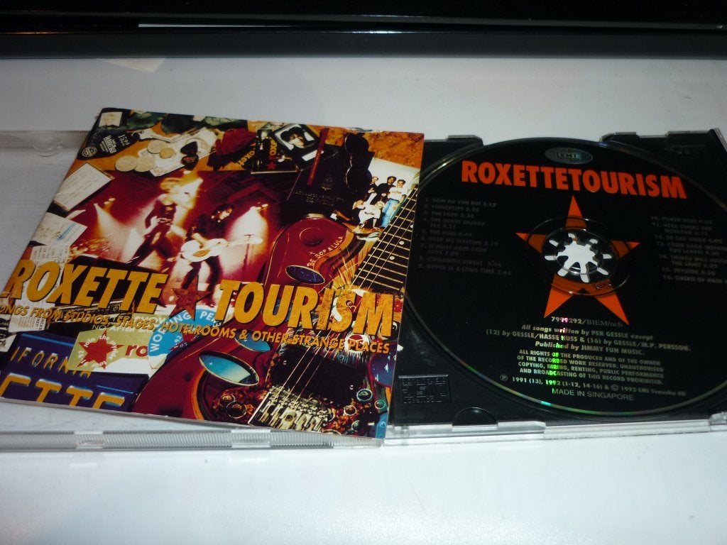 Roxette - Tourism CD (1992) - Poprock Album, Ophalen of Verzenden, Zo goed als nieuw, Inclusief boekje, Poprock