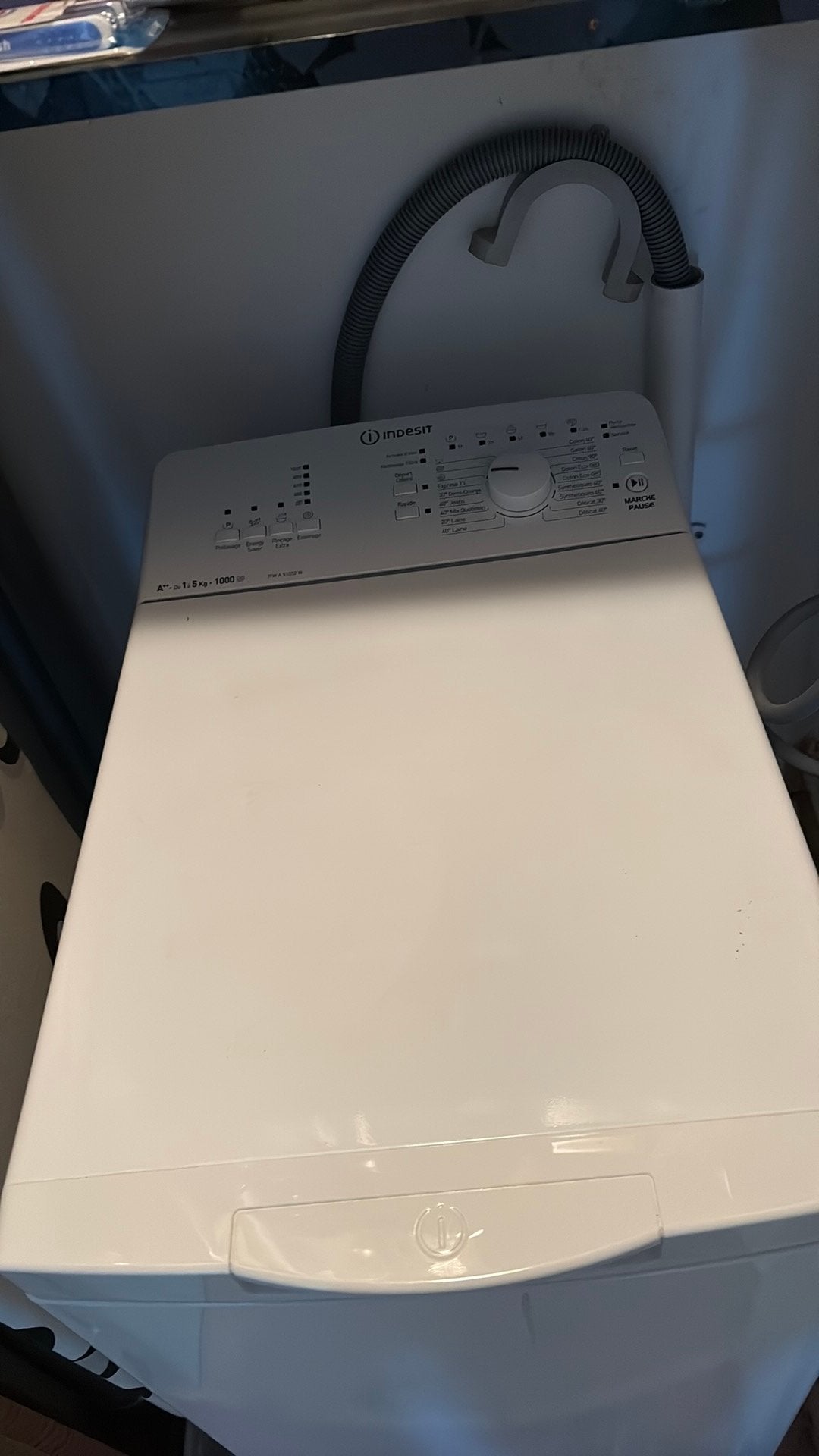 Wasmachine bovenlader Indesit, Ophalen, 4 tot 6 kg, Bovenlader, 85 tot 90 cm