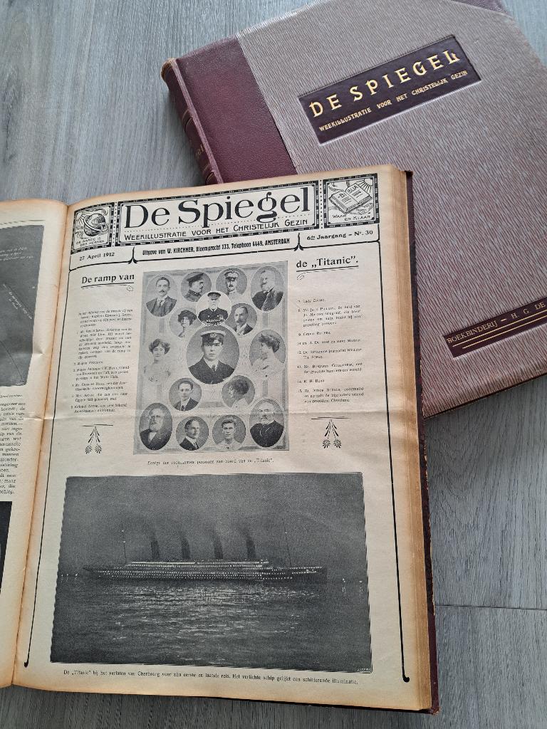 Weekblad De Spiegel jaargangen 1907-1908 en 1911-1912, Verzamelen, Tijdschriften, Kranten en Knipsels, Ophalen, Voor 1920, Nederland