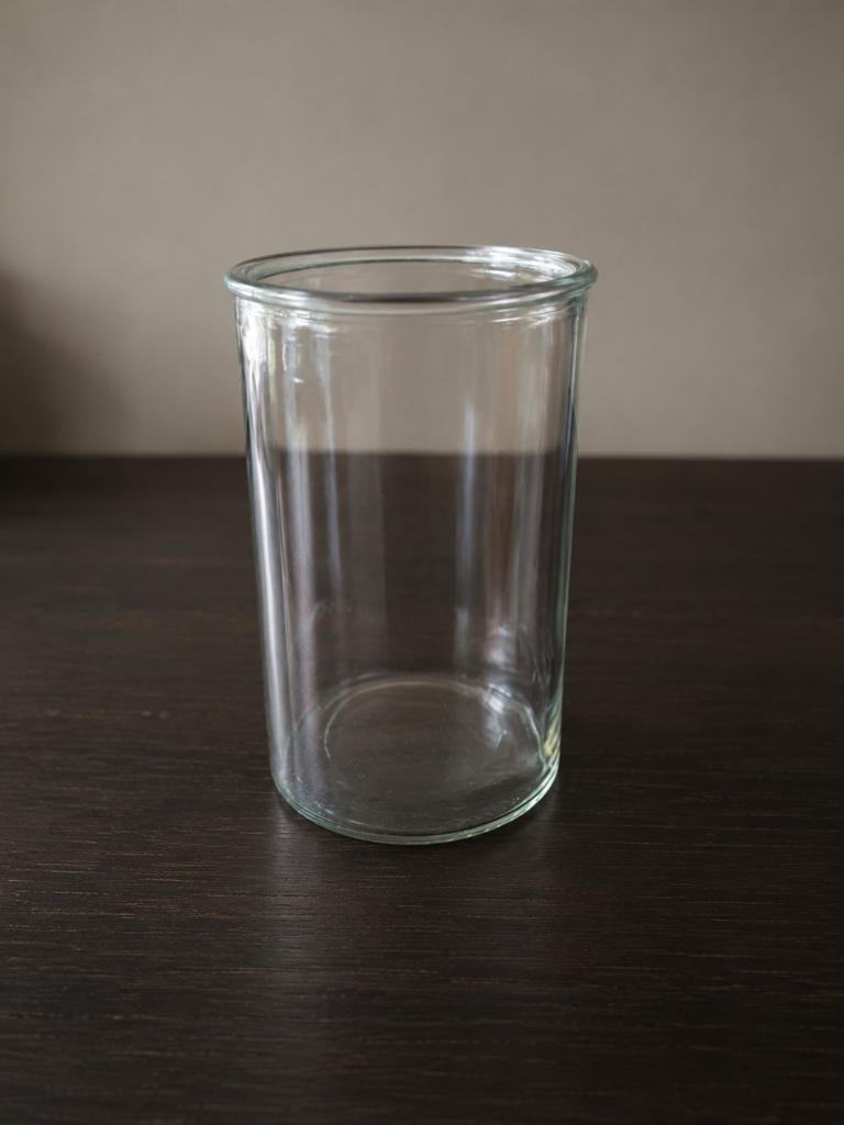 Glazen vaas / pot - Simpel en stijlvol, Ophalen of Verzenden, Zo goed als nieuw, Overige kleuren, Glas