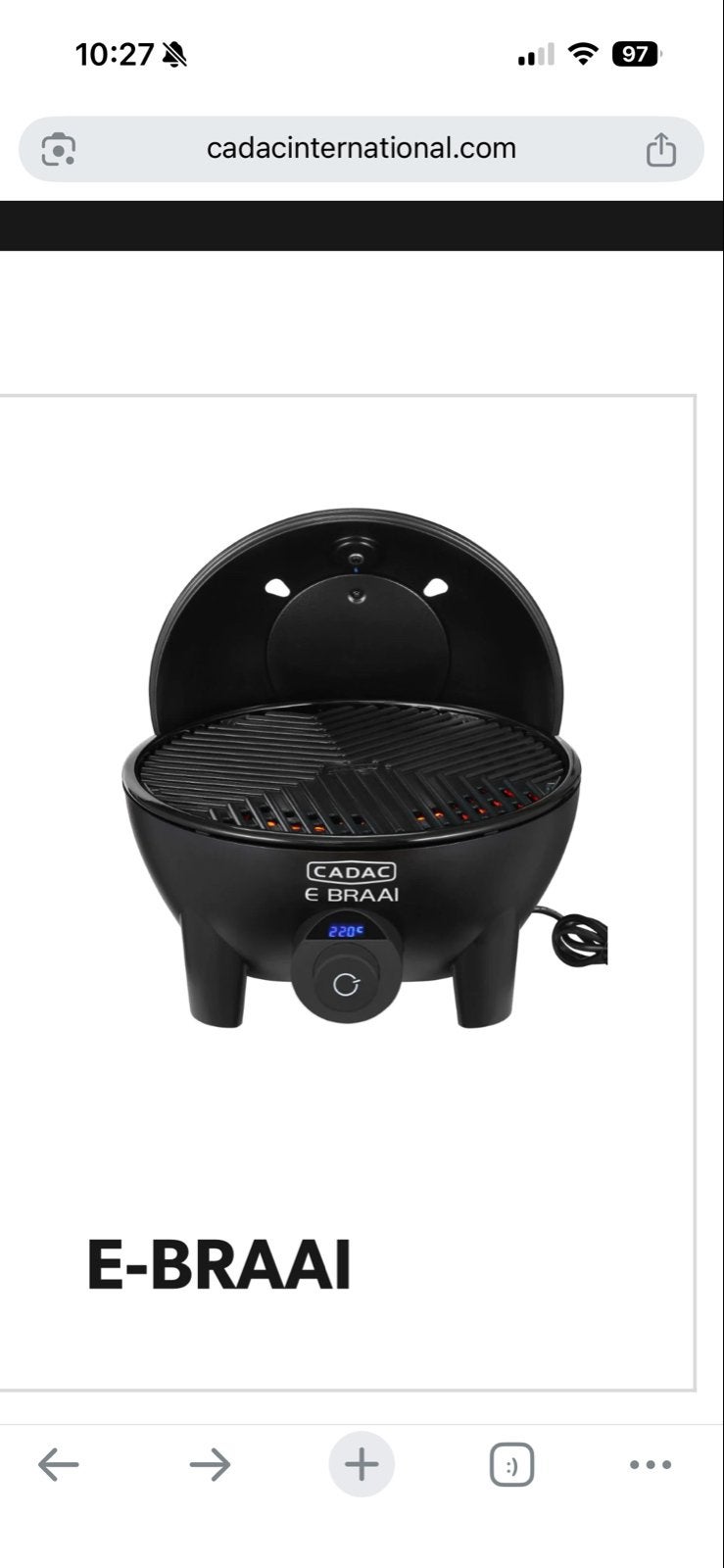 Cadac E Braai elektrische barbecue 5840, Ophalen, Nieuw