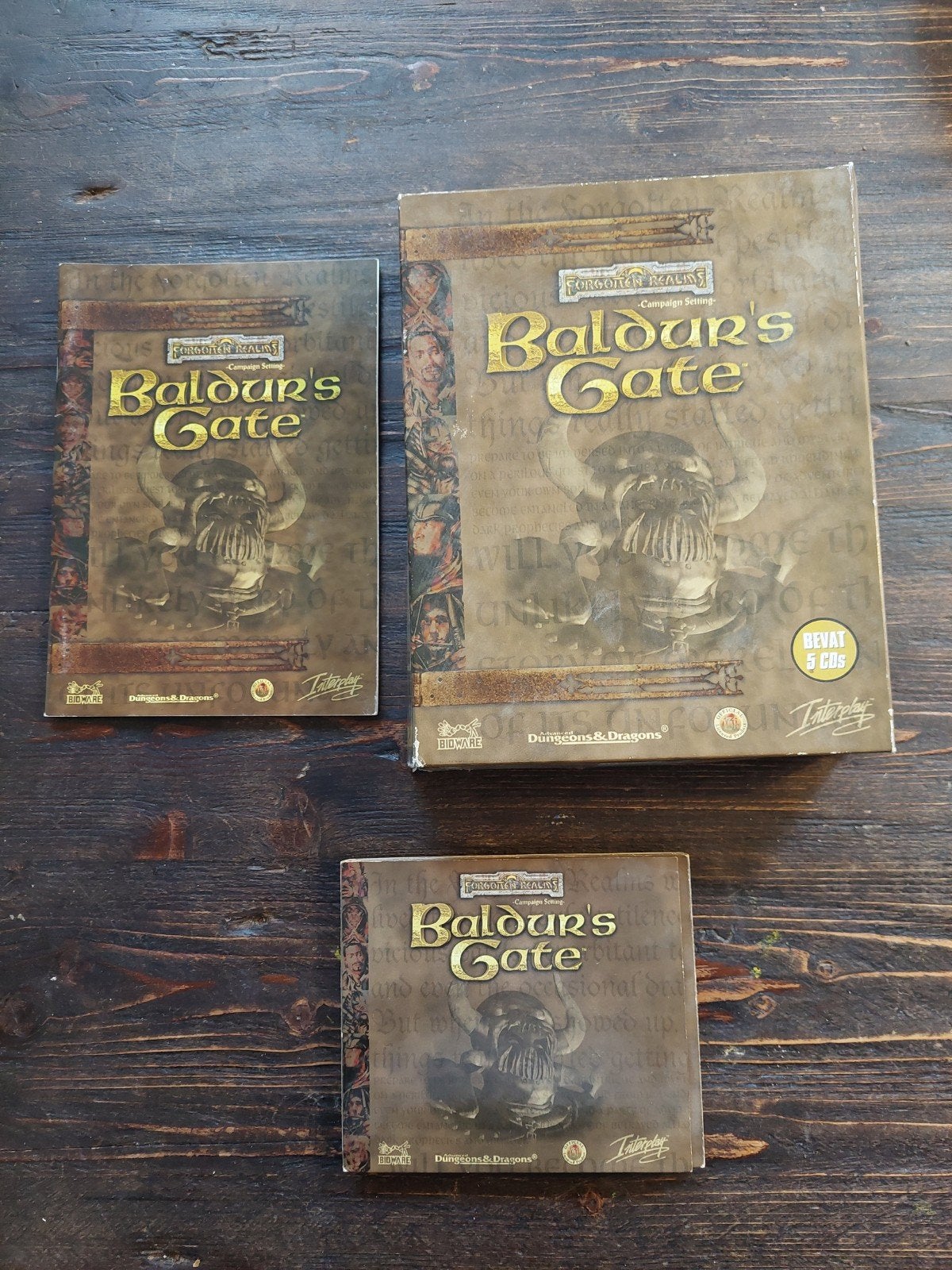 Baldur's Gate PC CD-ROM - Klassiek RPG Avontuur, Ophalen, Gebruikt, 1 speler, Role Playing Game (Rpg)