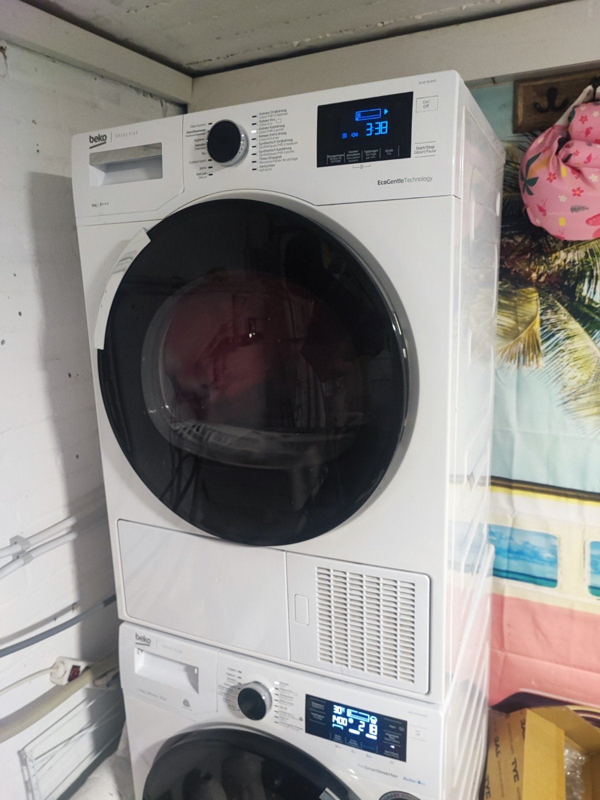 Beko Wasmachine 10 kg & Warmtepompdroger Set, Witgoed en Apparatuur, Ophalen of Verzenden, Minder dan 85 cm