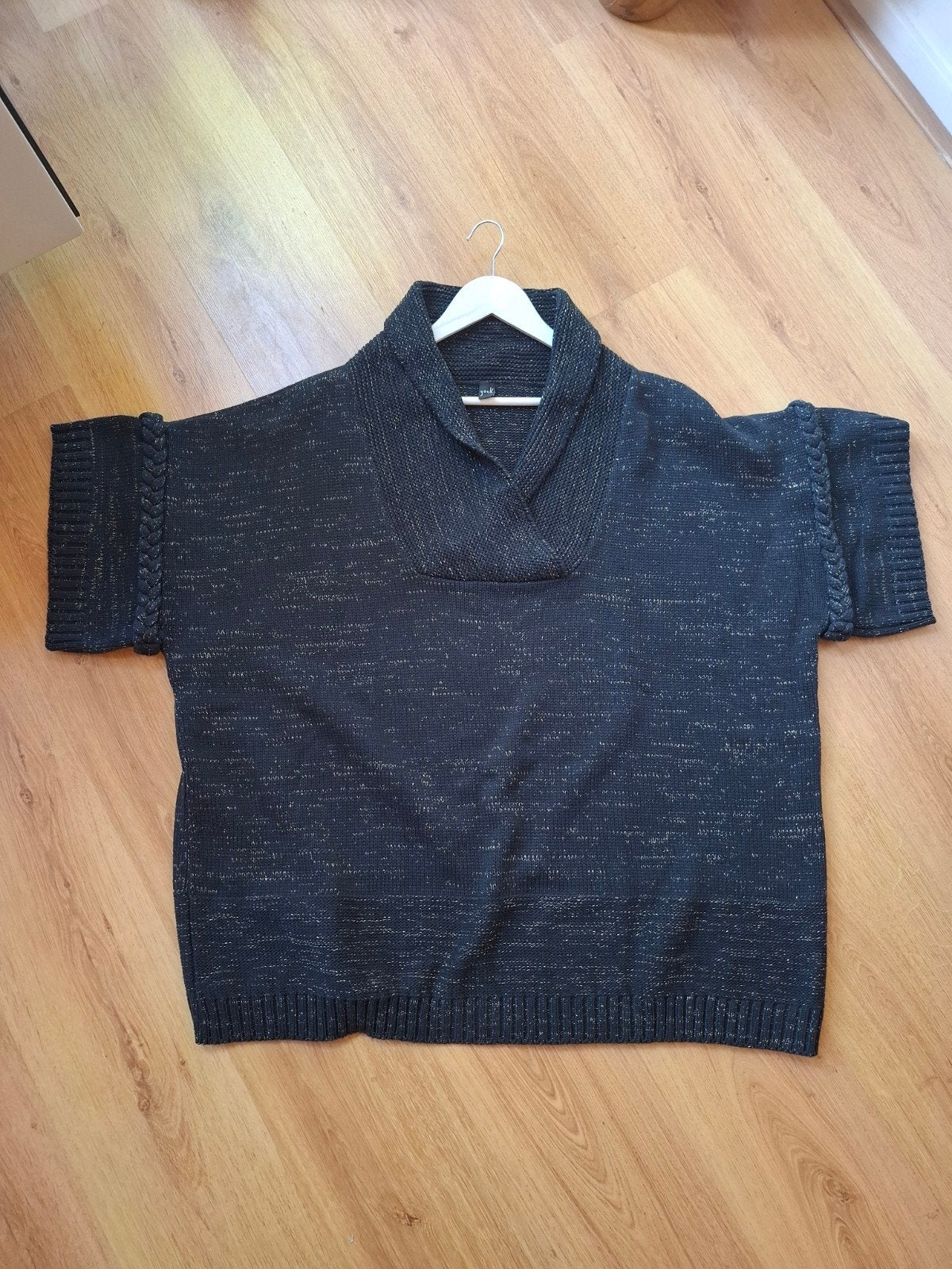 Yoek wintertrui antraciet zwart/lurex maat 54/56, Yoek, Yoek, Zwart, Maat 46/48 (XL) of groter