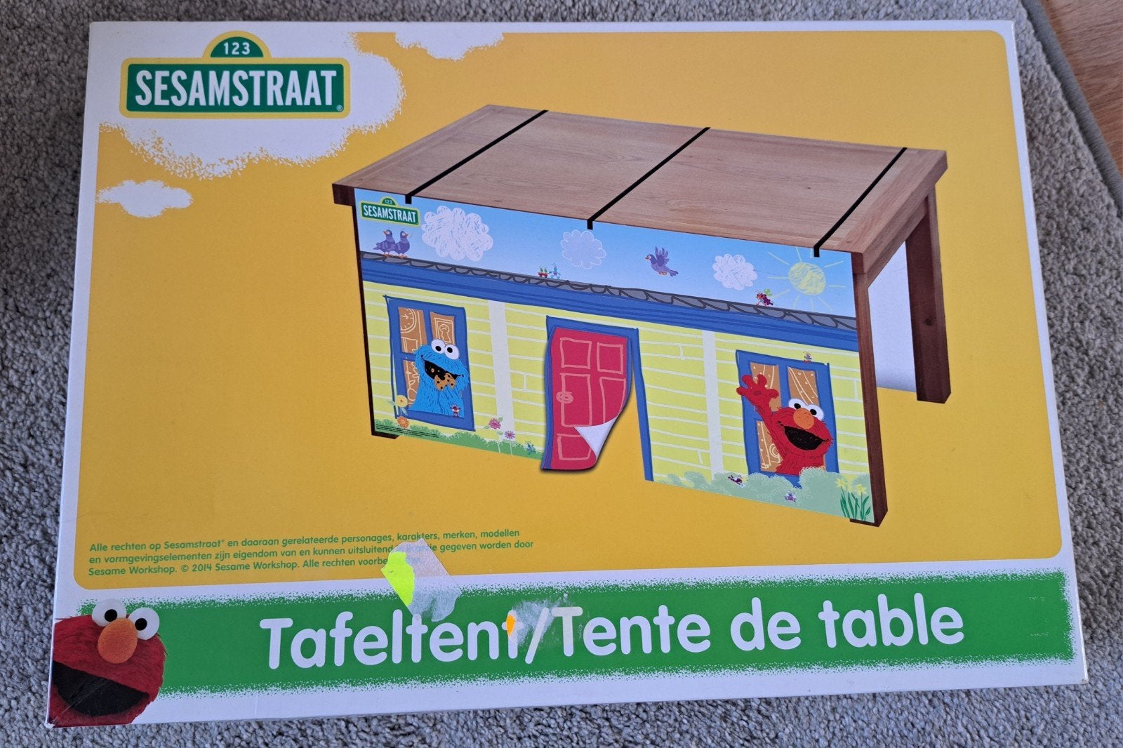 Sesamstraat tafeltent voor urenlang speelplezier, Ophalen of Verzenden, Zo goed als nieuw