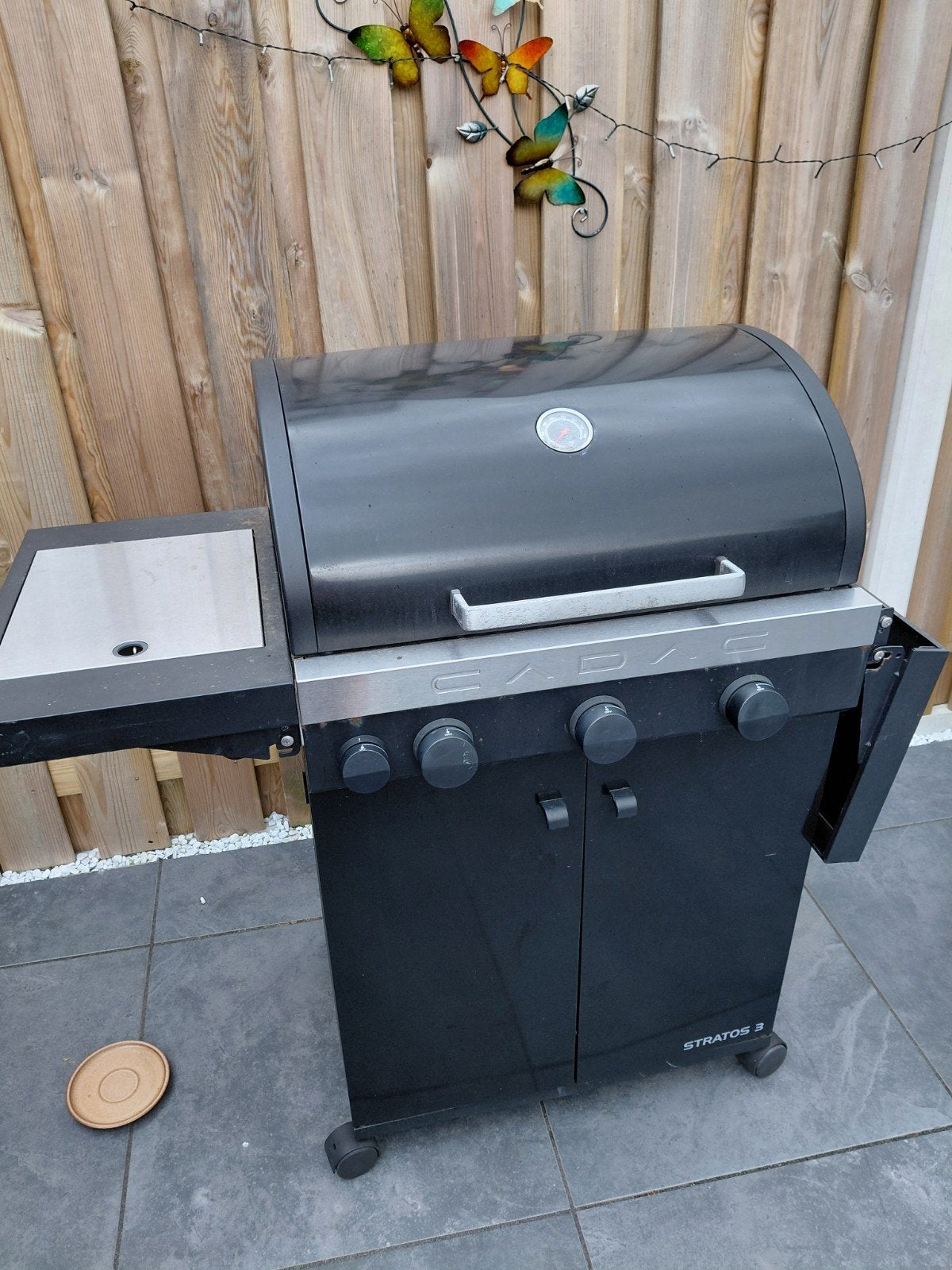 zwarte Cadac bbq, Ophalen, Gebruikt