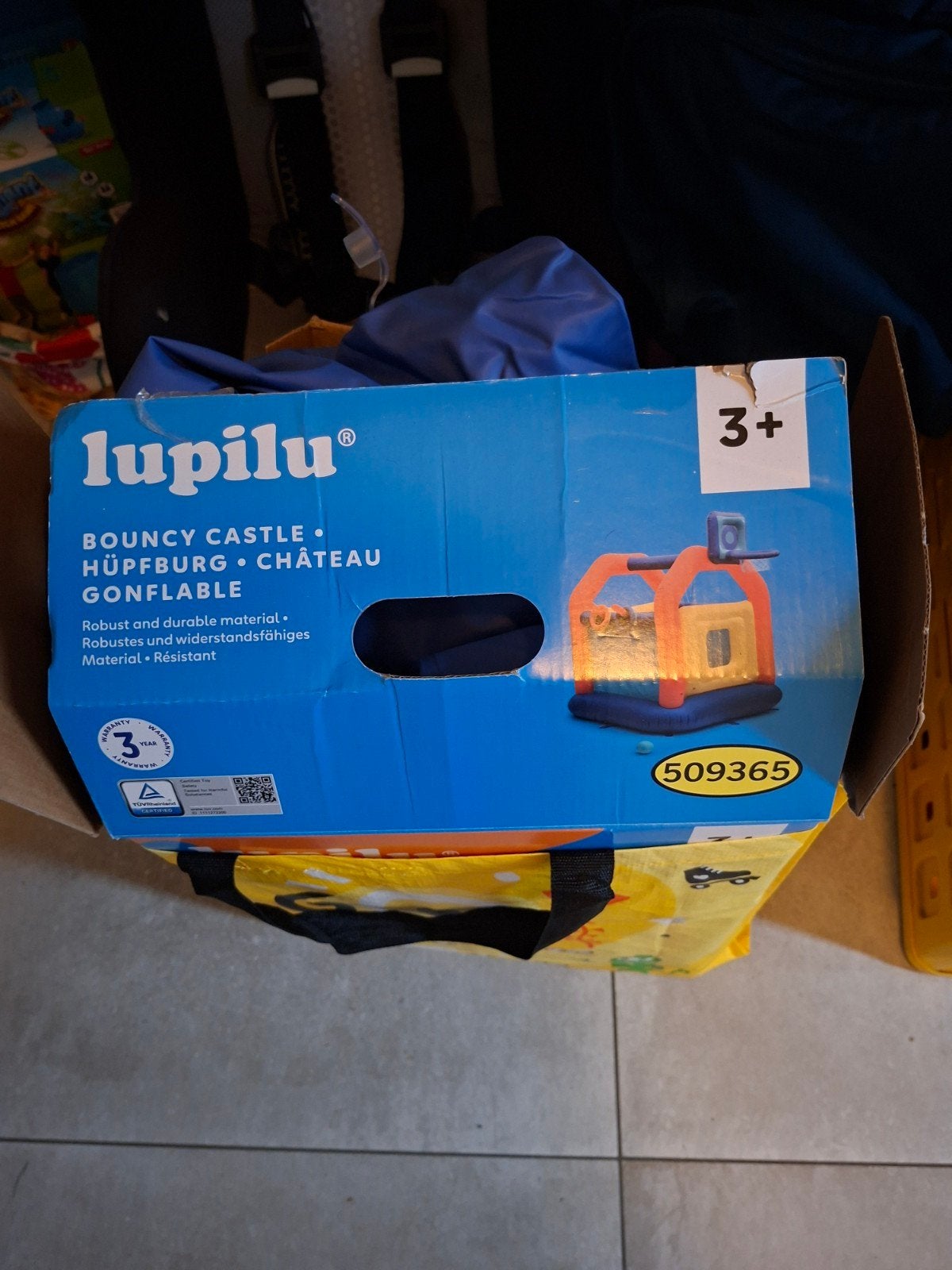 Lupilu springkasteel - Opblaasbaar plezier voor kinderen, Kinderen en Baby's, Ophalen, Zo goed als nieuw