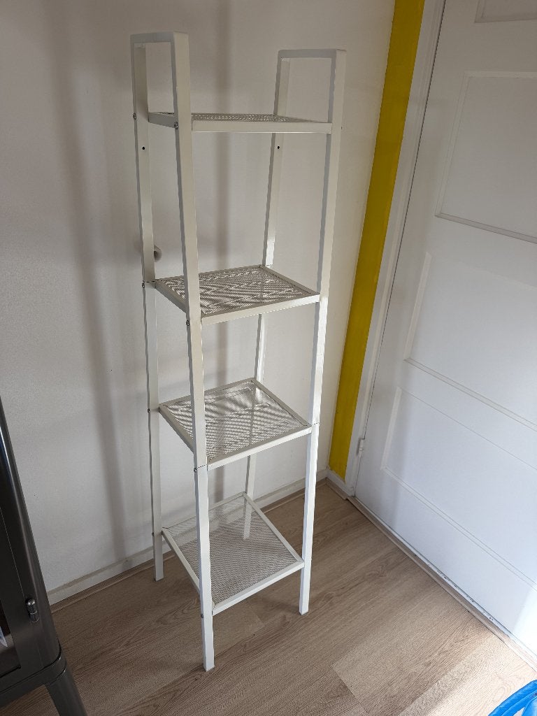 Witte stalen boekenkast (IKEA), Ophalen, Met plank(en), Minder dan 50 cm, Zo goed als nieuw