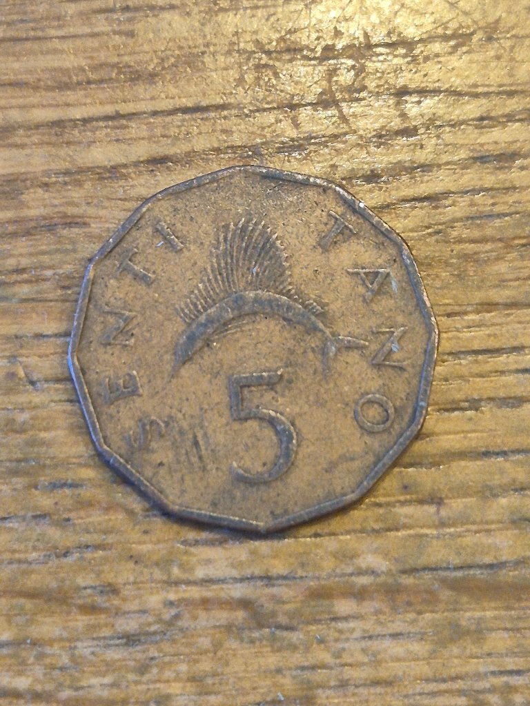 Tanzania - 5 Senti 1966, Ophalen of Verzenden, Tanzania