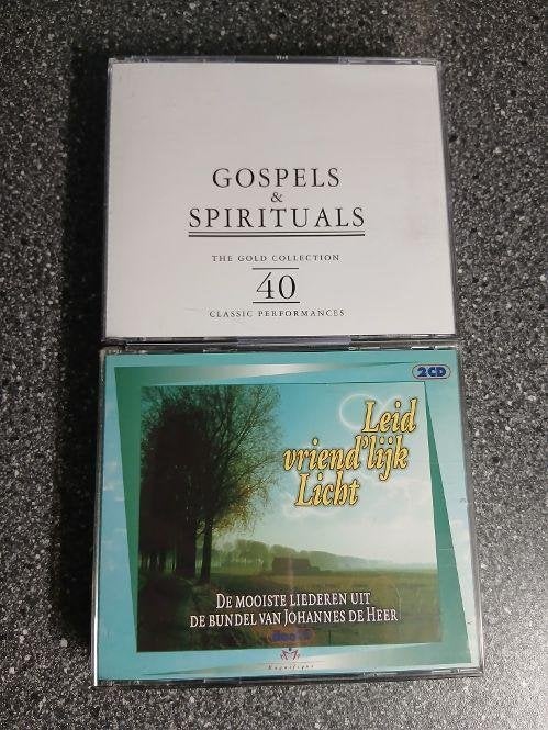 2 x 2CD GOSPELS & SPIRITUALS / LEID VRIEND'LIJK LICHT, Ophalen of Verzenden, Classicisme, Gebruikt, Overige typen