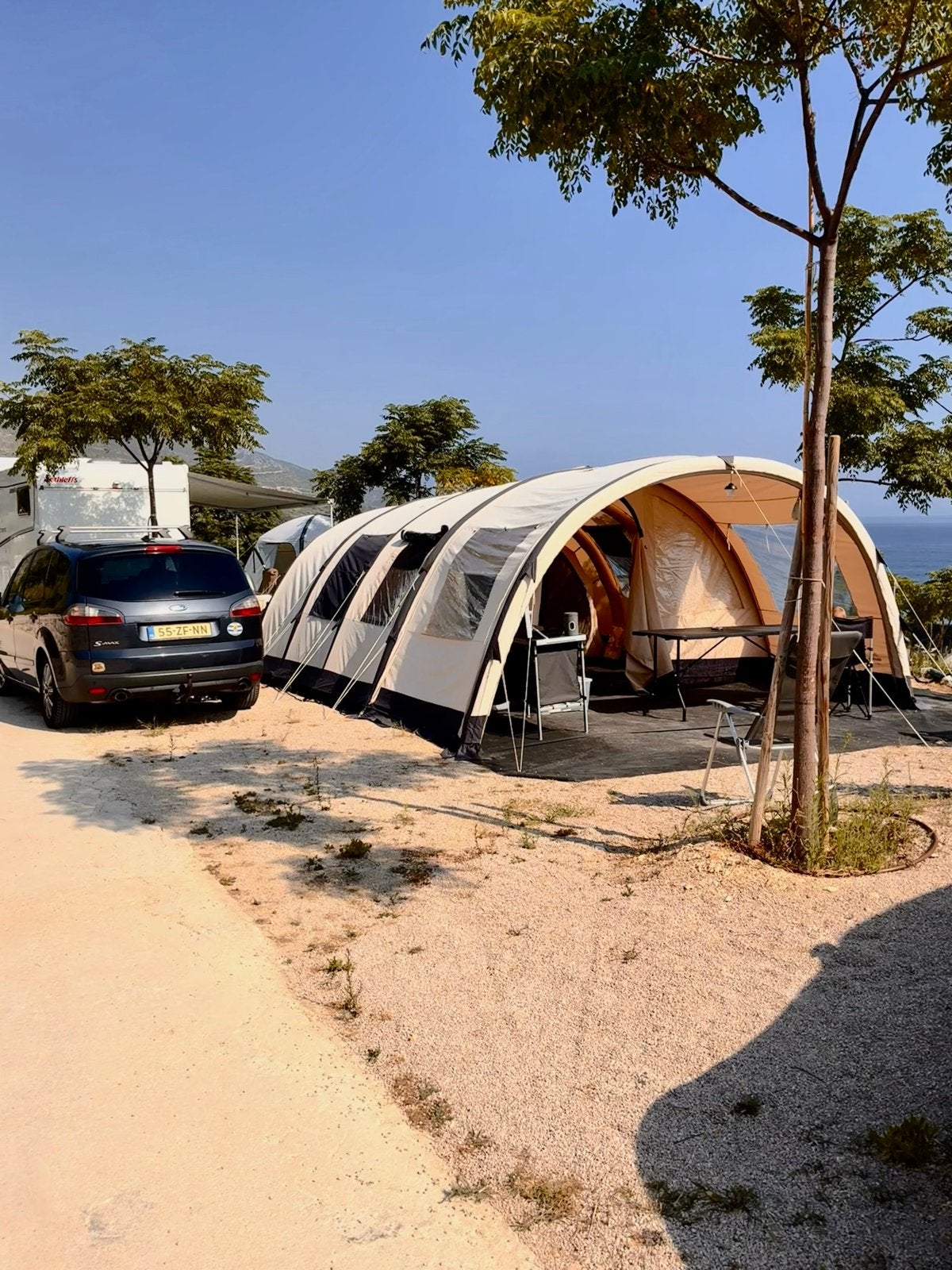 Obelink Miami Easy Air 6-persoons tunneltent, Caravans en Kamperen, Tenten, Ophalen, Gebruikt, Tot en met 6