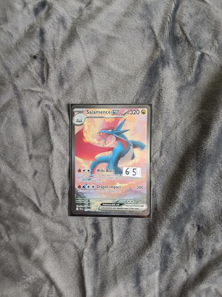 Salamence EX Pokémon kaart - Zo goed als nieuw, Ophalen, Zo goed als nieuw, Losse kaart