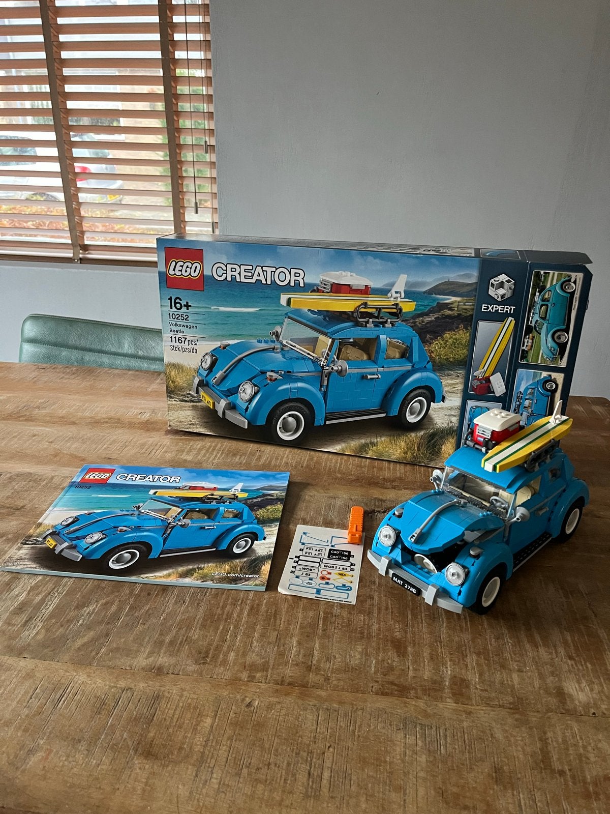 Lego Creator Expert 10252 Volkswagen Kever - 100% compleet, Ophalen of Verzenden, Zo goed als nieuw, Lego
