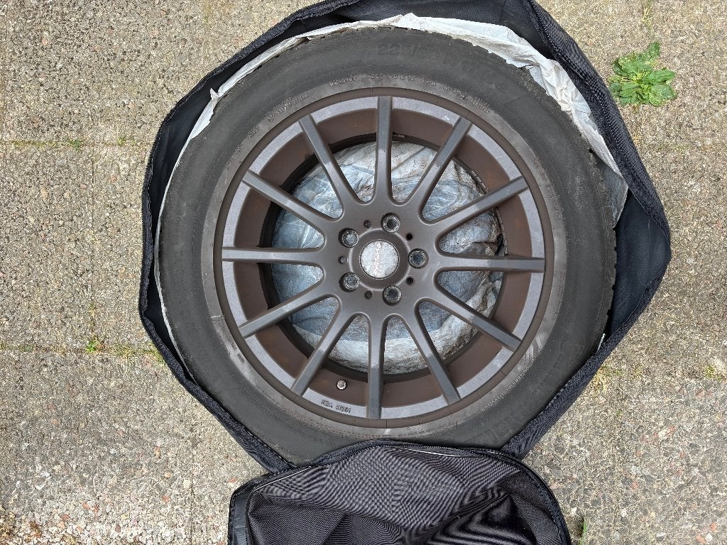 Winterbanden + velgen 225/60 R17, Ophalen, Gebruikt, Banden en Velgen, 17 inch