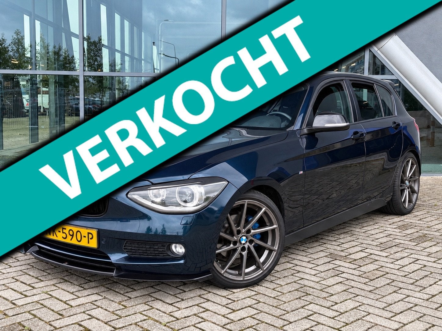 BMW 1-serie 116i M-Performance Automaat, Maxton uitlaat, Top, Euro 5, Gebruikt, 4 cilinders, Blauw