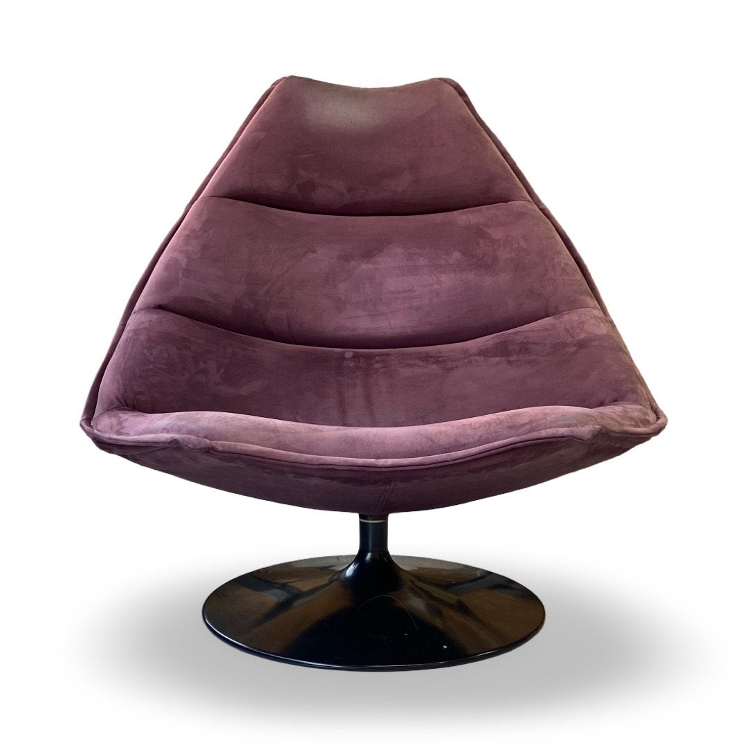 Artifort F585 fauteuil, ontwerp van Geoffrey D. Harcourt RDI, Gebruikt, Overige kleuren, Ophalen of Verzenden, Eén