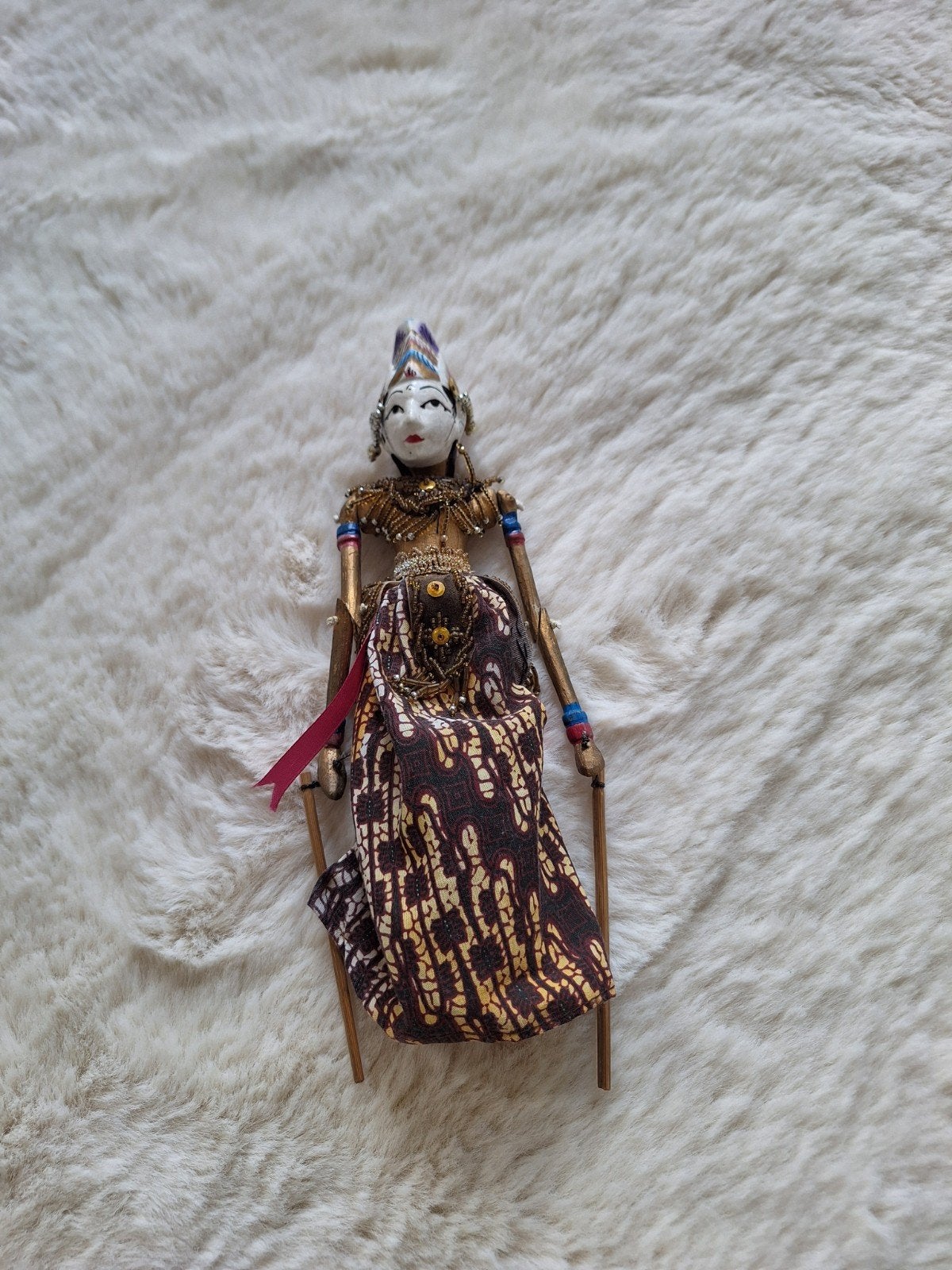 Indonesische Wayang Golek Pop - Handgemaakt, Ophalen of Verzenden, Gebruikt, Pop