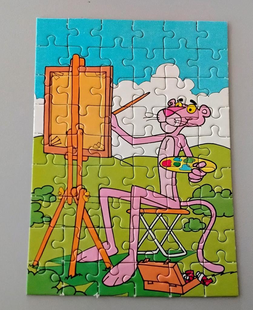 Legpuzzel - puzzel - De Roze Panter - The Pink Panther - 54, Ophalen of Verzenden, Meer dan 50 stukjes, Gebruikt, 6 jaar of ouder