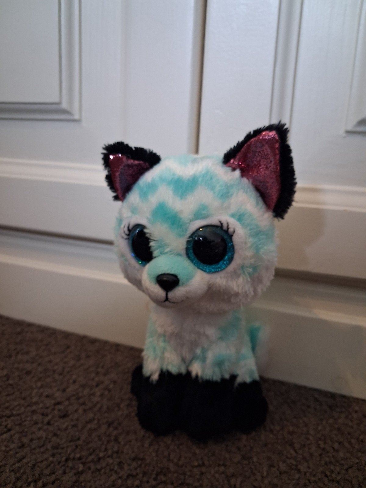 Knuffel Ty Beanie boos Atlas Fox 15cm, Ophalen of Verzenden, Zo goed als nieuw, Overige typen