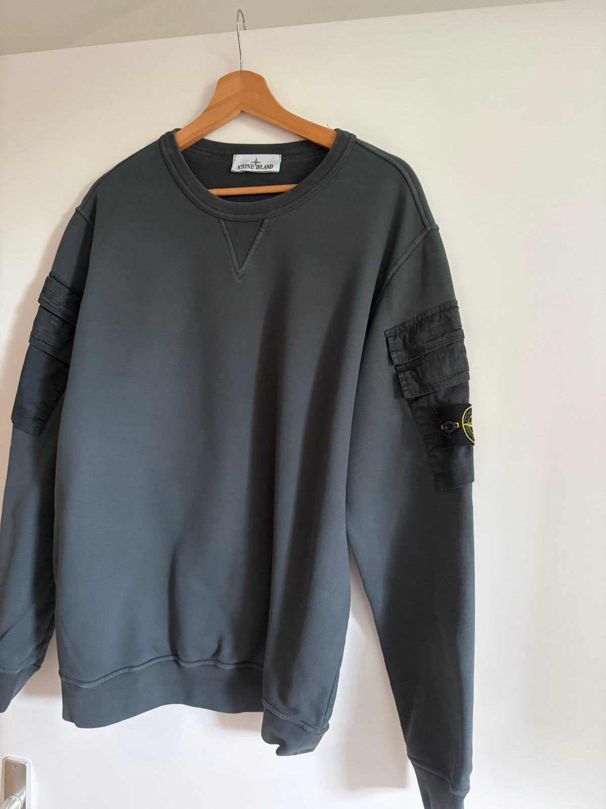 Stone Island Sweatshirt Maat L, Ophalen, Zo goed als nieuw, Maat 52/54 (L), Grijs