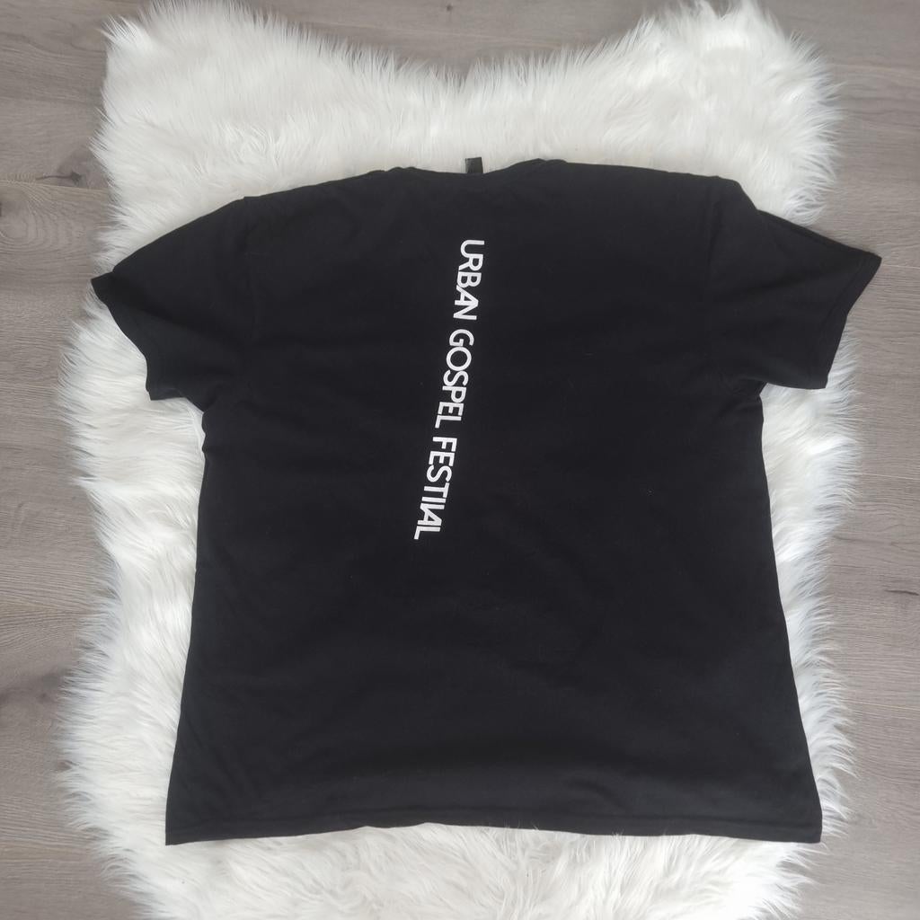 Zwart Urban Gospel Festival T-shirt – Maat XL, INNILINK, Zwart, Maat 56/58 (XL), Ophalen of Verzenden