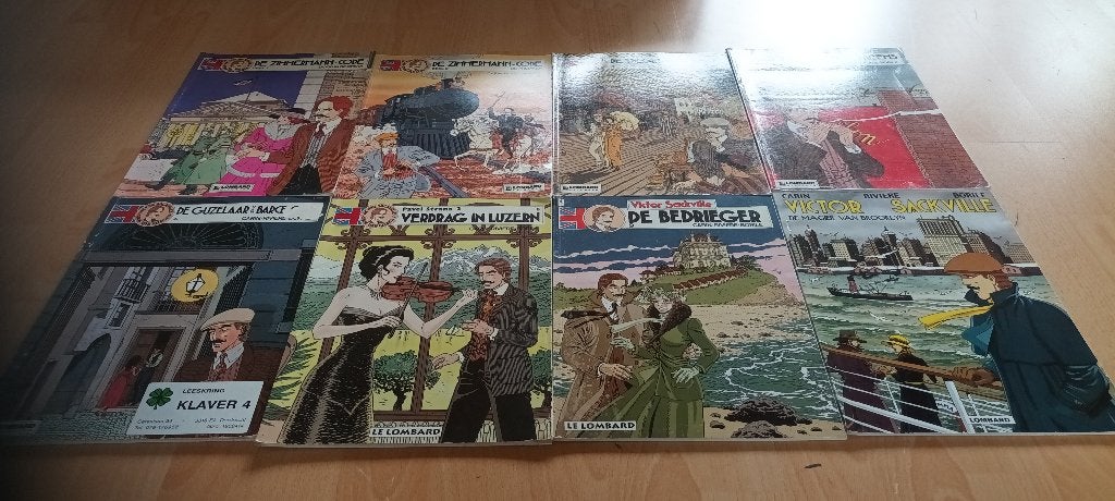 Victor Sackville 1, 2, 3, 5, 6, 8, 9 & 15 (8x), Meerdere stripboeken, Ophalen of Verzenden, Zo goed als nieuw