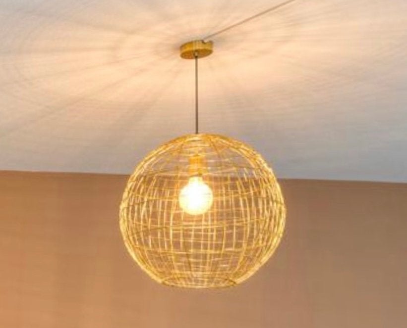 Gouden draadlamp - bolvormig, Ophalen, Zo goed als nieuw, Metaal, E27 (groot)