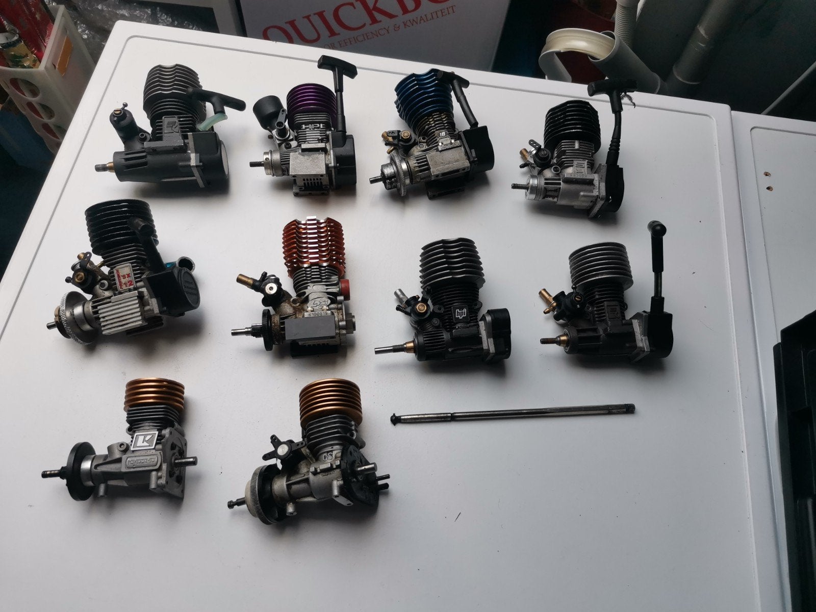 Diverse 1/10 Nitro Motoren voor RC Auto's, Hobby en Vrije tijd, Modelbouw | Radiografisch | Auto's, Gebruikt, Ophalen of Verzenden