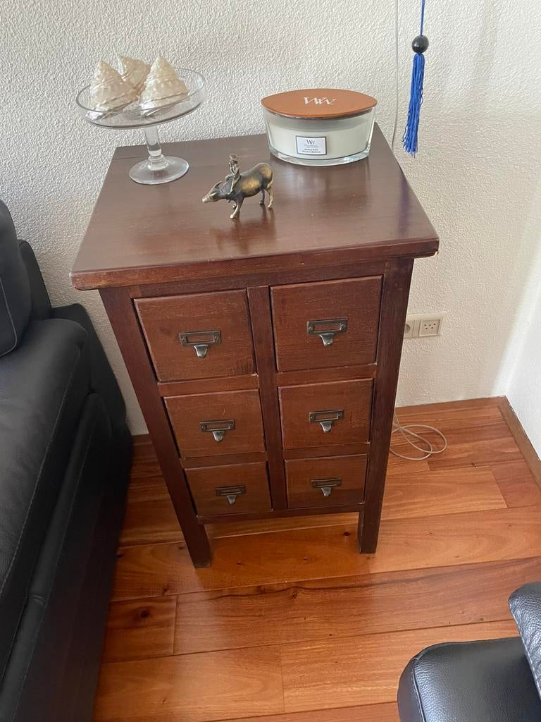 Ladekastje, Huis en Inrichting, Kasten | Ladekasten, Ophalen, 5 laden of meer, Teakhout, 50 tot 100 cm
