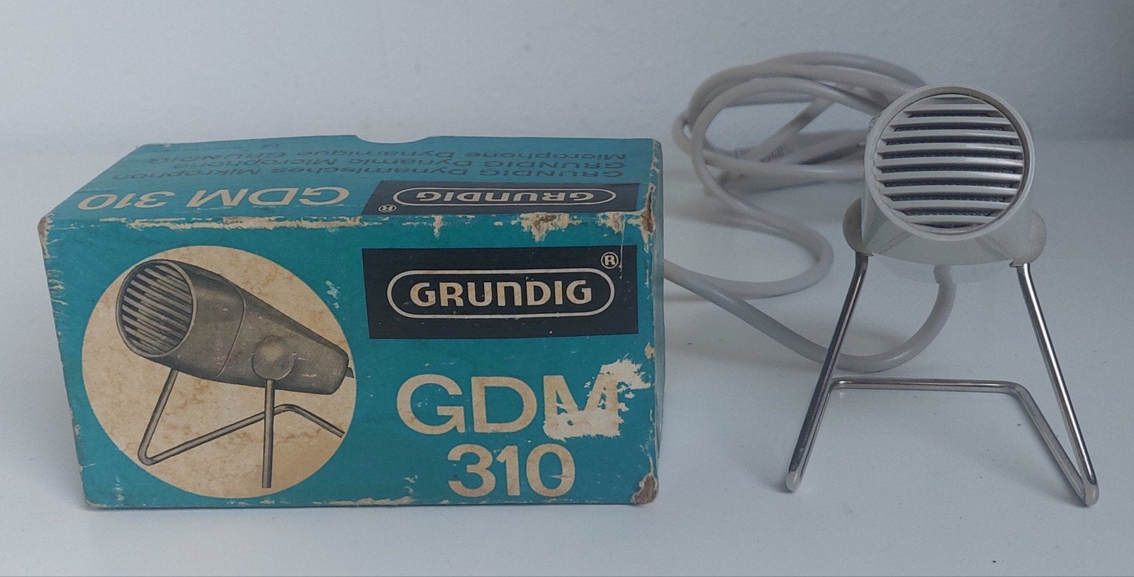 Grundig GDM310 dynamische microfoon, Ophalen of Verzenden, Gebruikt, Overige typen
