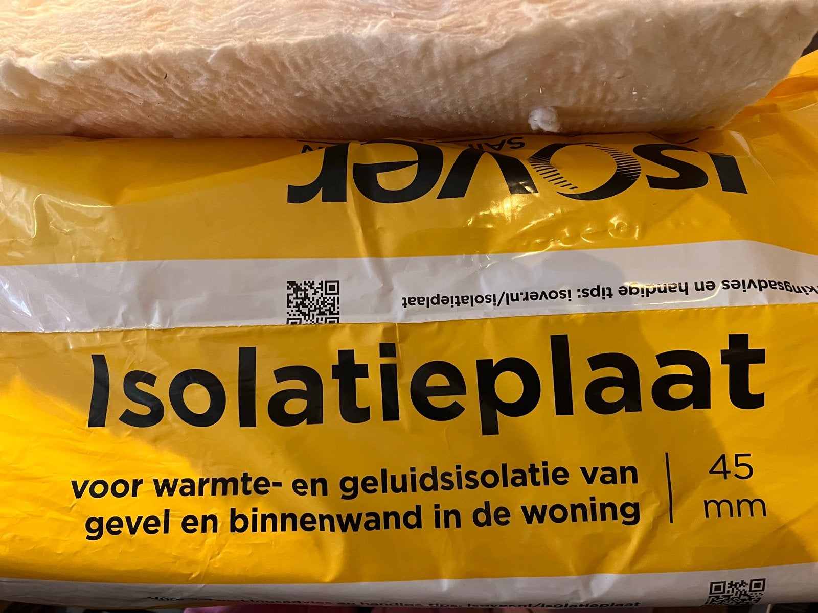 Isover glaswol 6 stuks, 45mm, RD 1,25. 120x60cm, Ophalen, 4 tot 8 cm, Nieuw, 5 tot 10 m²