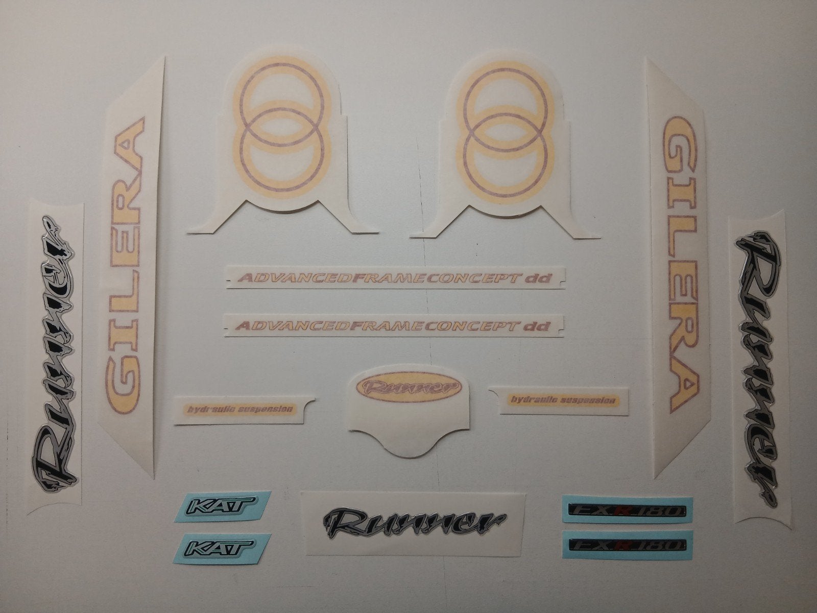Stickerset Gilera Runner FXR DD yellow/red, Ophalen of Verzenden