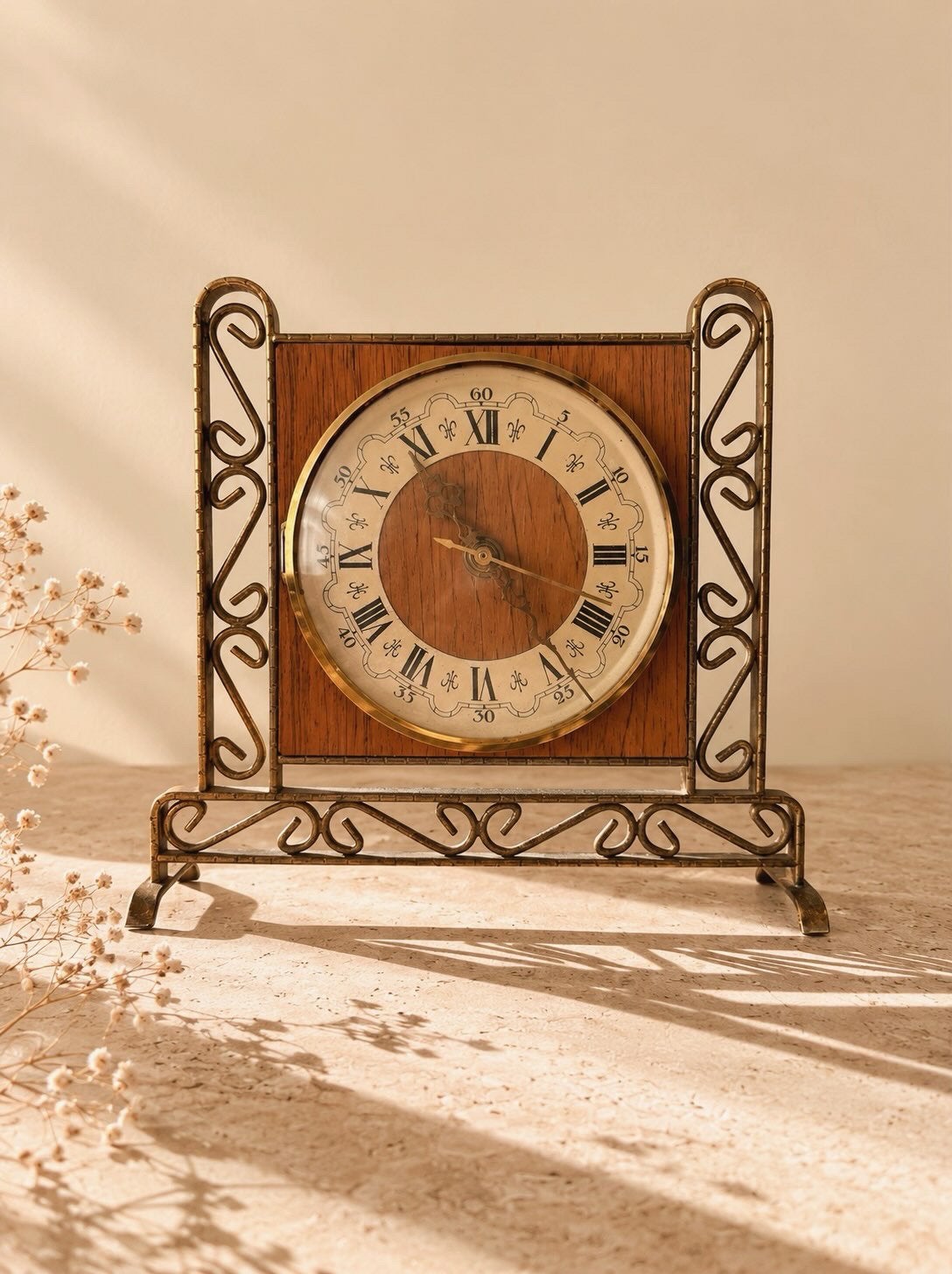 Vintage NUFA klok, Huis en Inrichting, Ophalen of Verzenden, Zo goed als nieuw, Wandklok