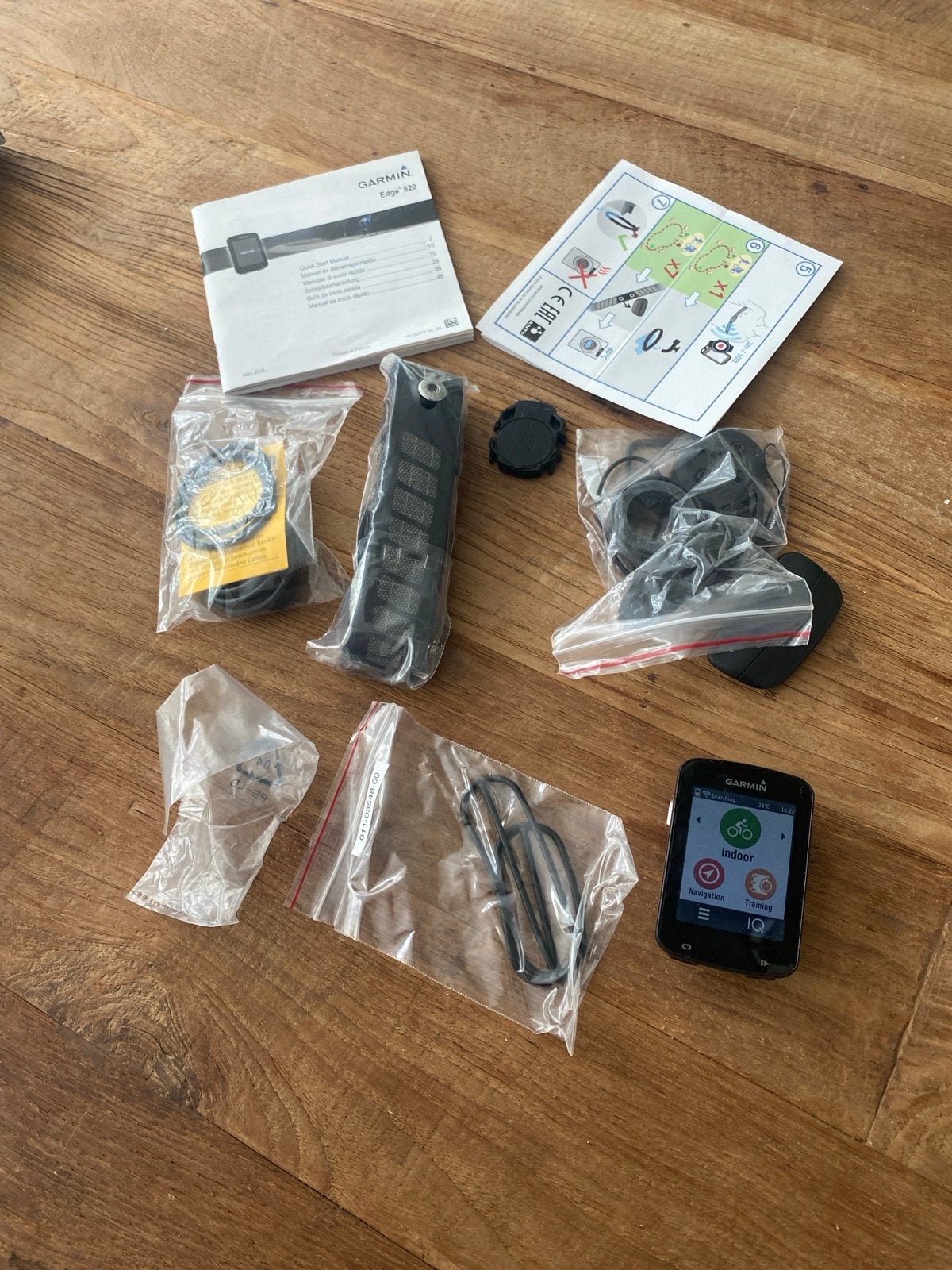 Garmin Edge 820 fietscomputer met accessoires, Ophalen of Verzenden, GPS, Gebruikt