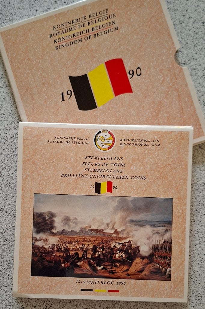 Muntenset Belgische Frank 1990.  Waterloo 1815 - 1990, Verzenden, Overig, Setje