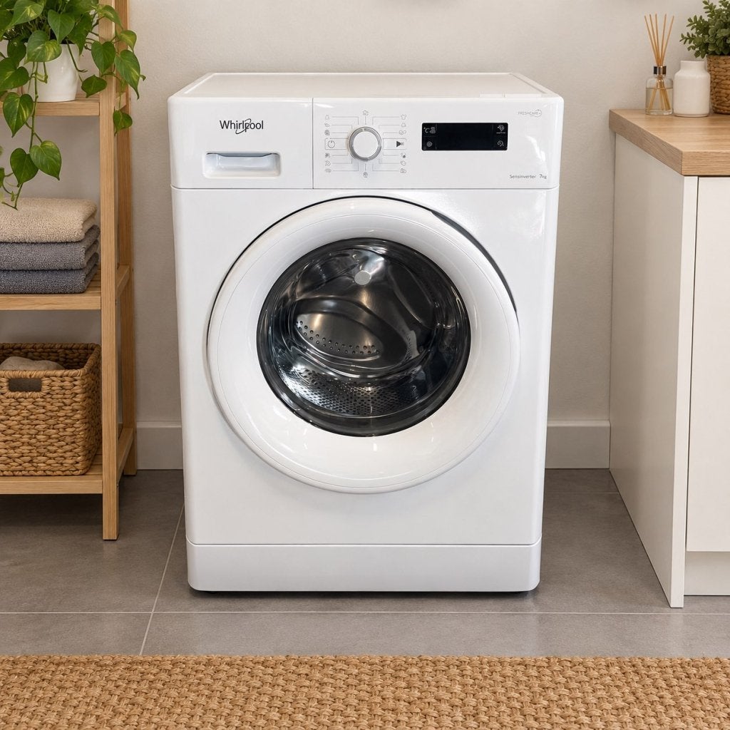 ✅ Whirlpool Wasmachine 7kg FWF71483W – FreshCare+ & 1400 Rpm, Niet ingevuld, Gebruikt, Handwasprogramma, Niet ingevuld