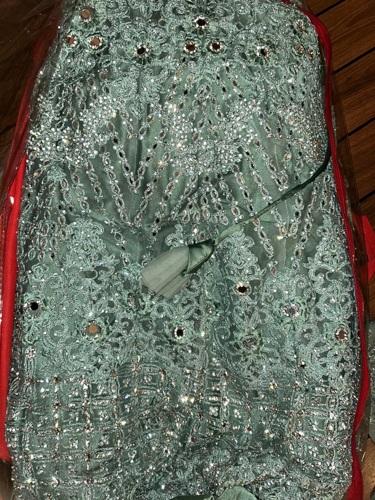Lehenga mint groen maat M, Maat 38/40 (M), Overige typen, Ophalen of Verzenden, Zo goed als nieuw